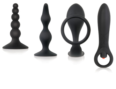 Prostate Play Kit: 4 Gradual Intensity Toys with Dr. Ava's Guide to Prostate Play DVD for Beginners and Advanced Users.