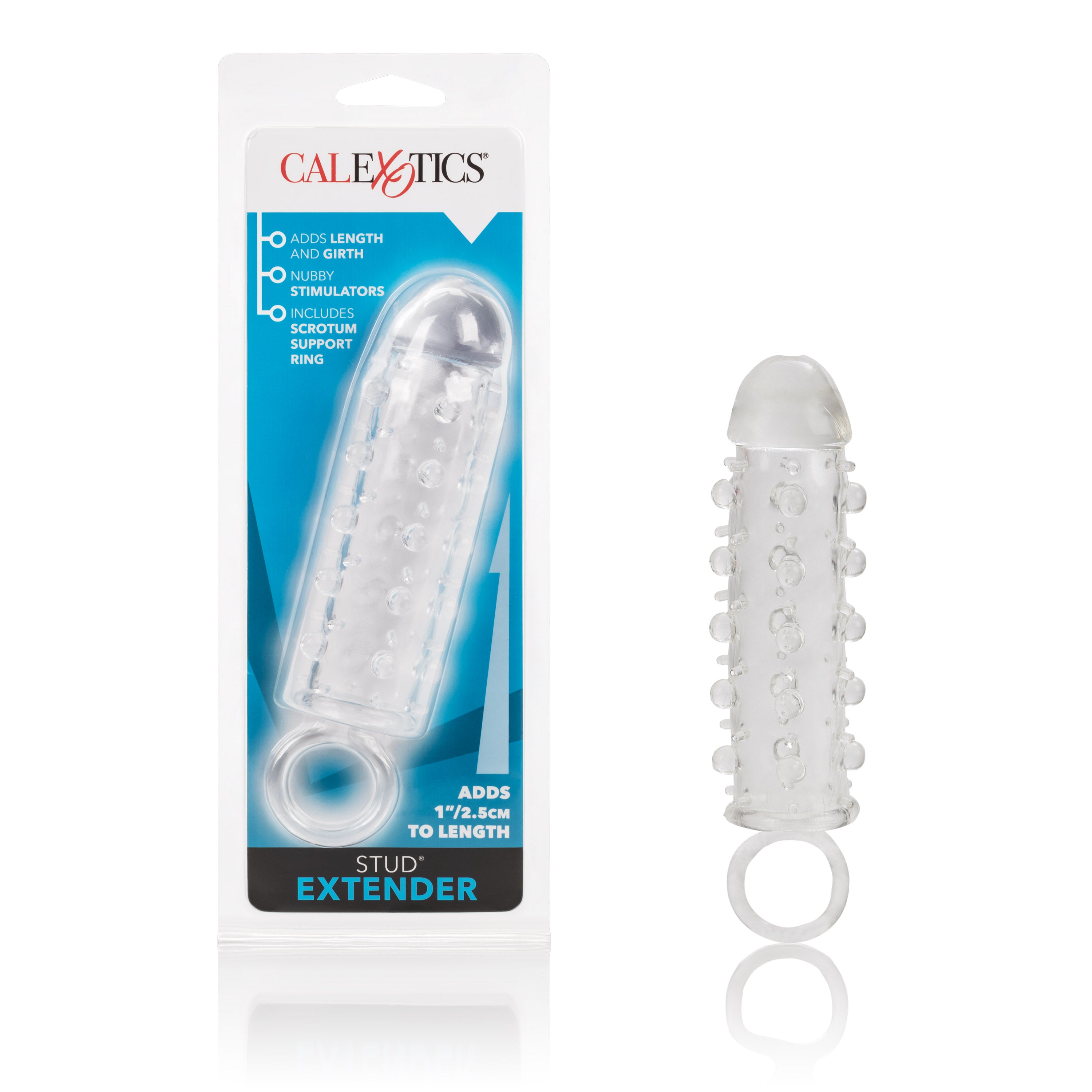 Stretchy Penis Extender with Nubby Stimulator  ToyHubUSA
