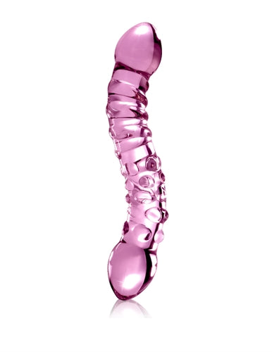 Luxurious Double-Sided Glass Massager for Explosive G-Spot and P-Spot Stimulation - Eco-Friendly and Phthalate-Free Waterproof Toy.