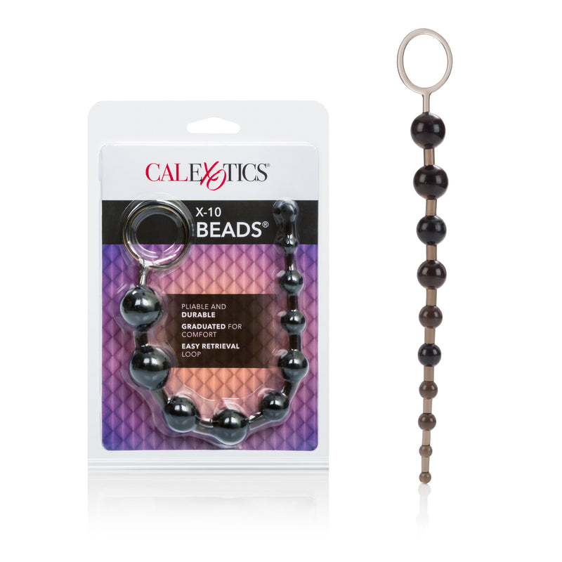 Experience Ultimate Pleasure with X-10 Anal Beads - 10 Graduated Beads for Unforgettable Sensations!