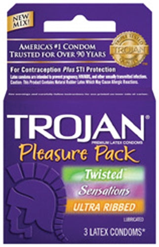 Trojan's Sensual Pleasure Condoms - Indulge in Ultimate Stimulation and Comfort!