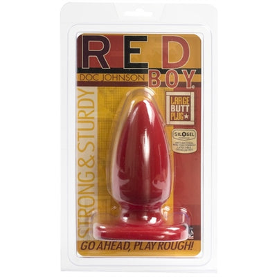 Experience Intense Pleasure with the Red Boy Large Butt Plug - Phthalate-Free and Perfect for All Levels!