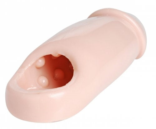 Maximize Your Pleasure with the Studded Penis Enhancer - Waterproof and Phthalate-Free