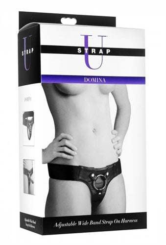 Adjustable Dildo Harness with Wide Band Support and Snap-In Design for Endless Possibilities and Comfortable Fit.