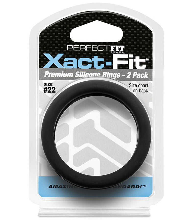 Xact-Fit Cockring 2-Pack for Enhanced Pleasure and Perfect Sizing