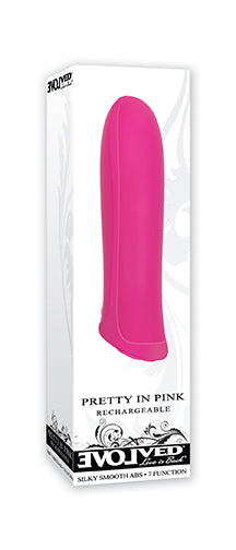 Pretty in Pink Mini Bullet Vibrator - 7 Vibrations, Waterproof, Rechargeable