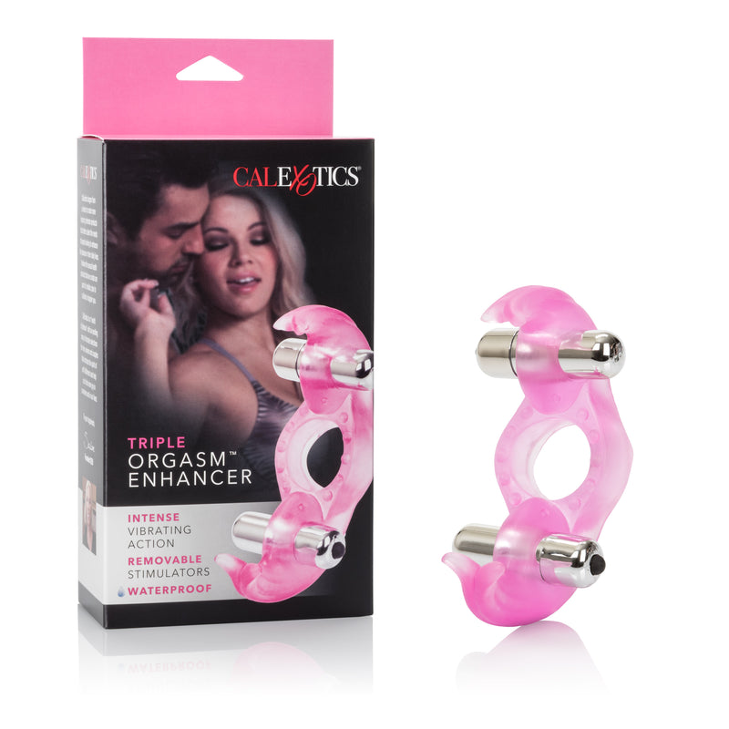 Triple Action Clit Stimulating Cockring: Enhance Your Intimate Moments with Dual Removable Stimulators and Wireless Vibration.