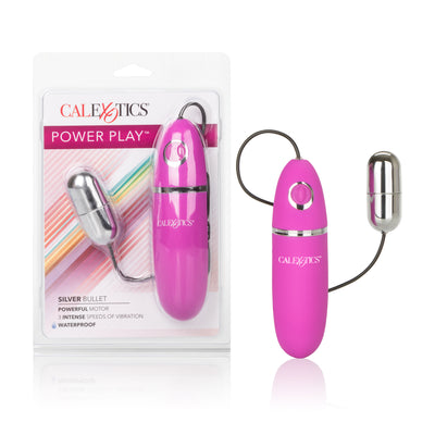 Experience Intense Pleasure with the Power Play Silver Bullet - 3 Speeds, Waterproof, and Luxurious Satin Finish