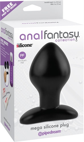 Mega Silicone Plug - Wide, Tapered, and Phthalate Free for Ultimate Pleasure!