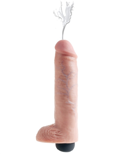 Realistic King Cock Dildo with Jizzle Juice and Toy Cleaner for Ultimate Pleasure and Hygiene - 8" Insertable Length!