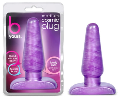 Purple Swirly Medium Plug for Out of This World Anal Pleasure and Safety