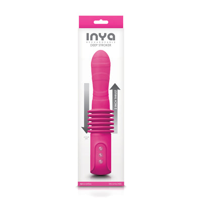 Experience Deep Pleasure with INYA's Rechargeable Silicone Stroker Vibe