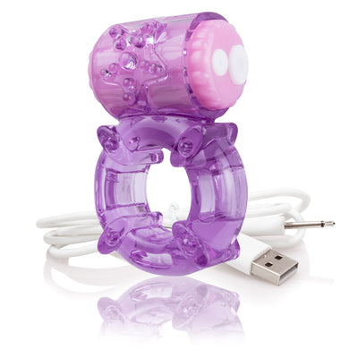 Rechargeable Cock Ring with 3-Speed Motor for Enhanced Pleasure and Clitoral Stimulation - Body-Safe Materials for Worry-Free Play.
