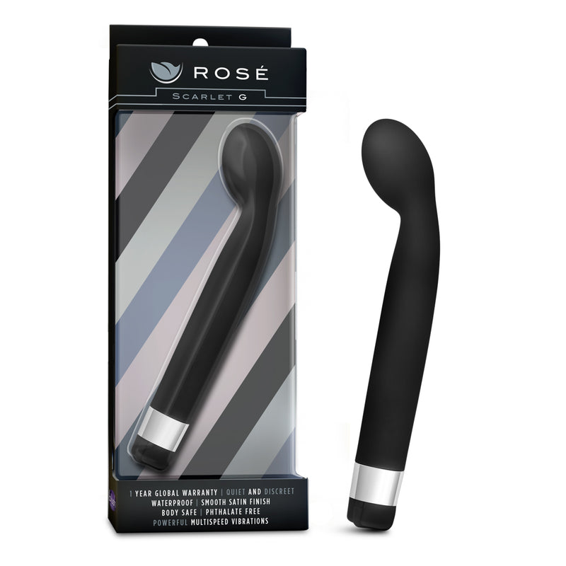 Experience Mind-Blowing G-Spot Stimulation with our Sleek and Waterproof Rose Scarlet Vibe
