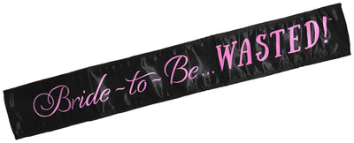 Bride-to-Be WASTED Sash - Perfect Party Accessory for Bachelorette Nights!