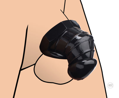 Detained Soft Body Chastity Cage in Wicked Black for Ultimate Erection Restriction and Pleasure Denial