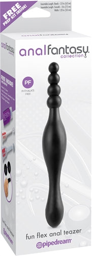 Double the Fun with the Fun Flex Anal Teazer - Flexible and Beaded for Ultimate Pleasure