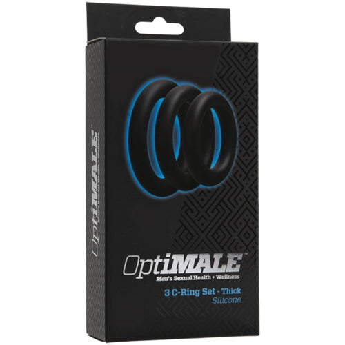 Elevate Your Game with the Optimale Thick C-Ring Set - Long-Lasting Erections and Mind-Blowing Pleasure!