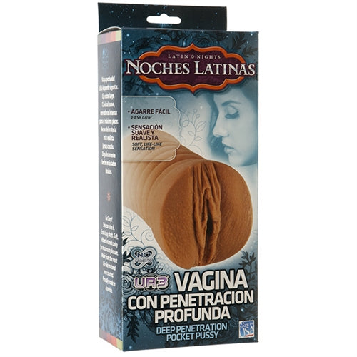 Noches Latinas UR3 Amiga Vagina Masturbator - Realistic Feel, Longer Length, and Waterproof for Ultimate Pleasure!
