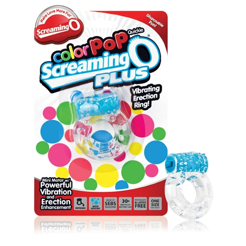 Enhance Your Love Life with Screaming O PLUS Vibrating Erection Ring - ColorPoP Quickie Version Available!