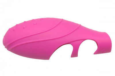Frisky's Textured Silicone Finger Vibe for Intense G-Spot and Clitoral Stimulation in Sleek Pink Design