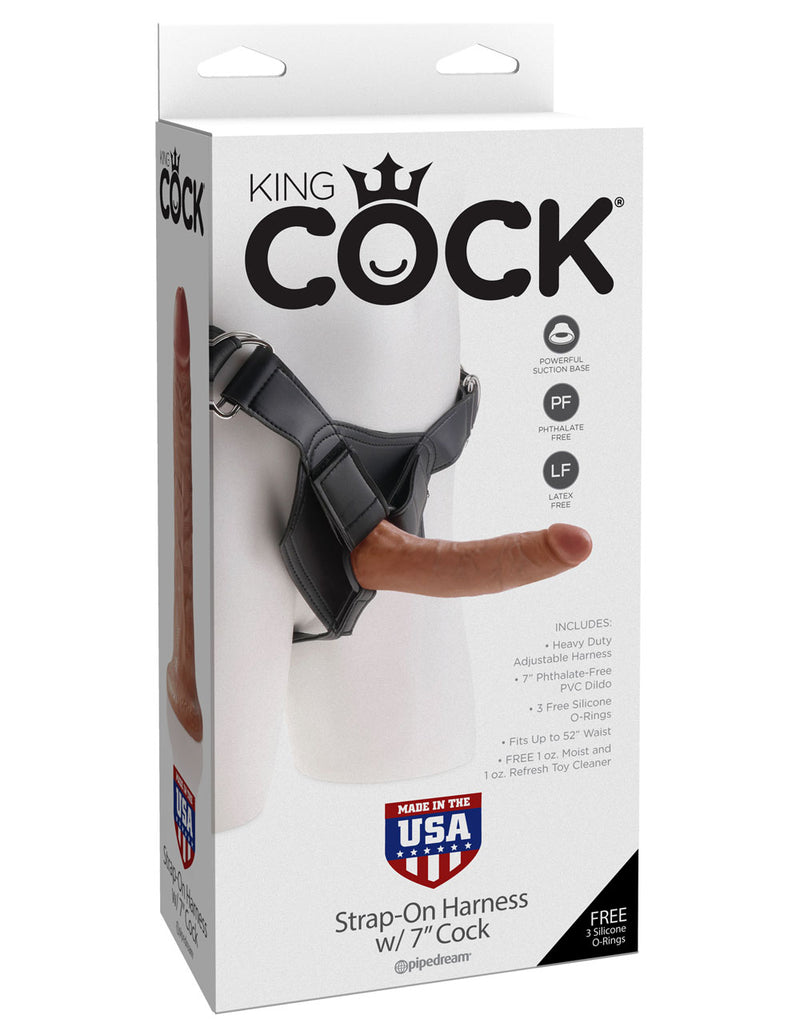 Realistic King Cock Dildo with Secure Strap-On Harness for Ultimate Pleasure and Exploration.