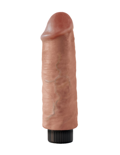 Realistic King Cock Vibrating Dildos - Lifelike, Posable, and Waterproof with Multi-Speed Settings and Suction Cup Base.