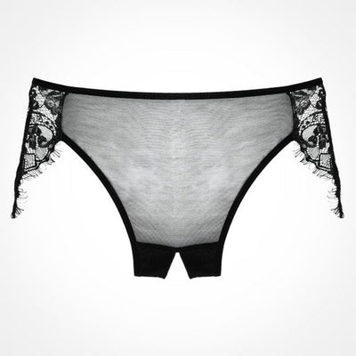 Luscious Lace Crotchless Panty - A Dreamy Seduction for Irresistible Curves!