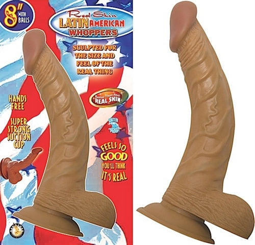 Experience Ultimate Satisfaction with Realistic 8 Inch Curved Dong with Balls - Phthalate-Free and Waterproof