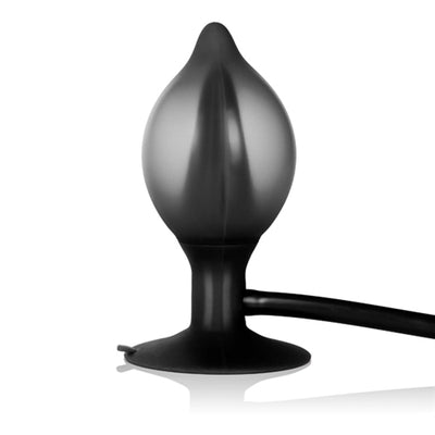 Luxurious Silicone Anal Toy with Inflatable Bulb and Suction Cup Base for Maximum Pleasure and Stability.