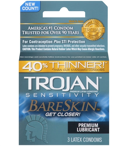 Bareskin Lubricated Condoms for a Closer Connection.
