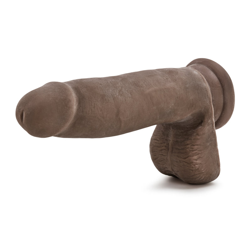 Soft and Realistic 7" Dildo with Strong Suction Cup Base and O-Ring Harness Compatibility for Hands-Free Fun - Au Naturel Sensa Feel Dildo
