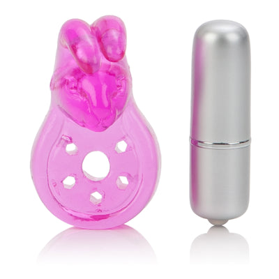 Power Bunny Waterproof Erection Enhancer with 3 Vibration Speeds and Clit Stimulating Bunny Ears for Mind-Blowing Orgasms.