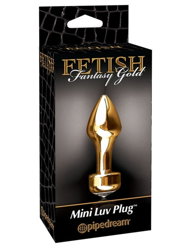 Sparkling Backdoor Delight: Fetish Fantasy Gold Mini Luv Plug