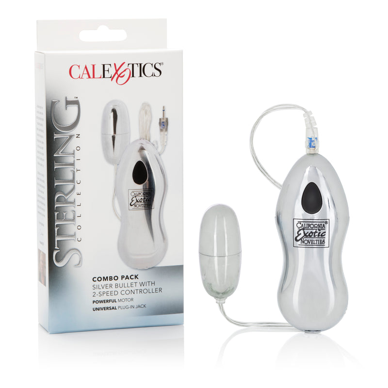 Sophisticated Pleasure: Sterling Collection Combo Pack Silver Bullet with 2-Speed Controller