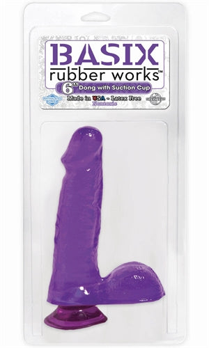 Flexible and Realistic Basix Dildos with Suction Cup for Hands-Free Pleasure and Strap-On Play - 5 Inch Insertable Length and Phthalate-Free.