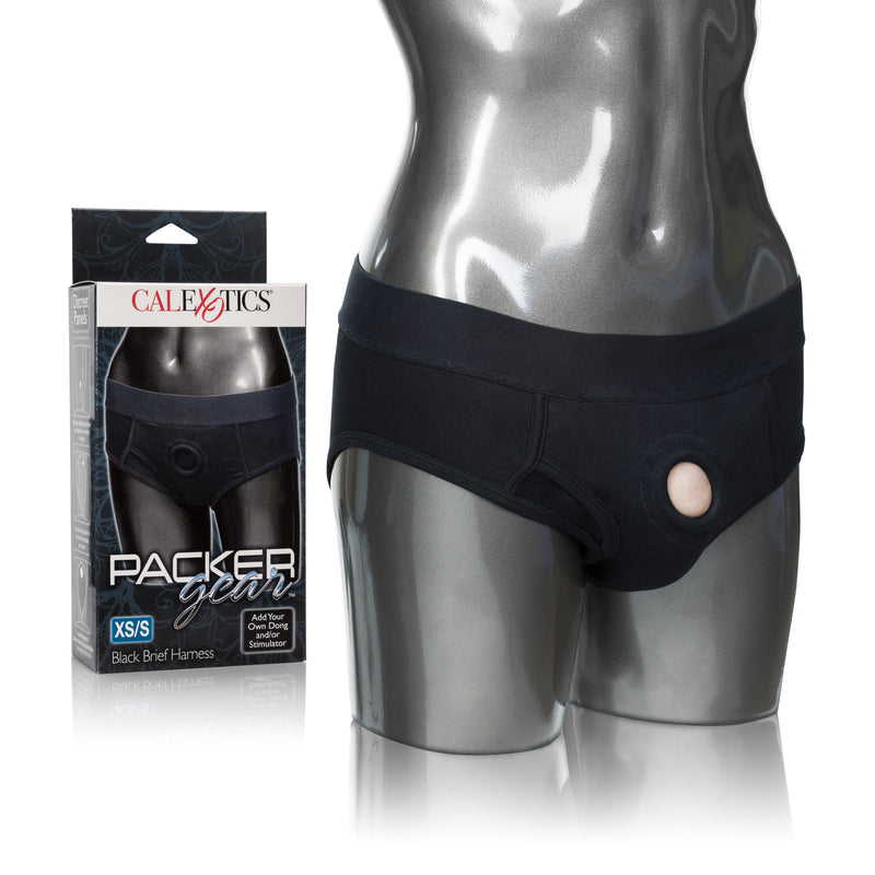 Discreet 2-Panel Harness Briefs: The Perfect Solution for Dual Penetration and Secure Packer Placement