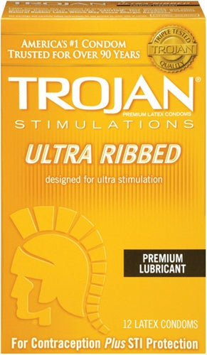 Trojan Ultra-Ribbed Condoms: Experience Next-Level Stimulation and Protection!