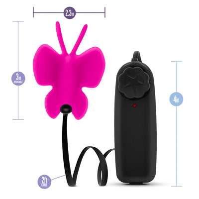 Pure Platinum Butterfly Vibrator - Explore New Levels of Ecstasy with Safe and Waterproof Silicone Toy