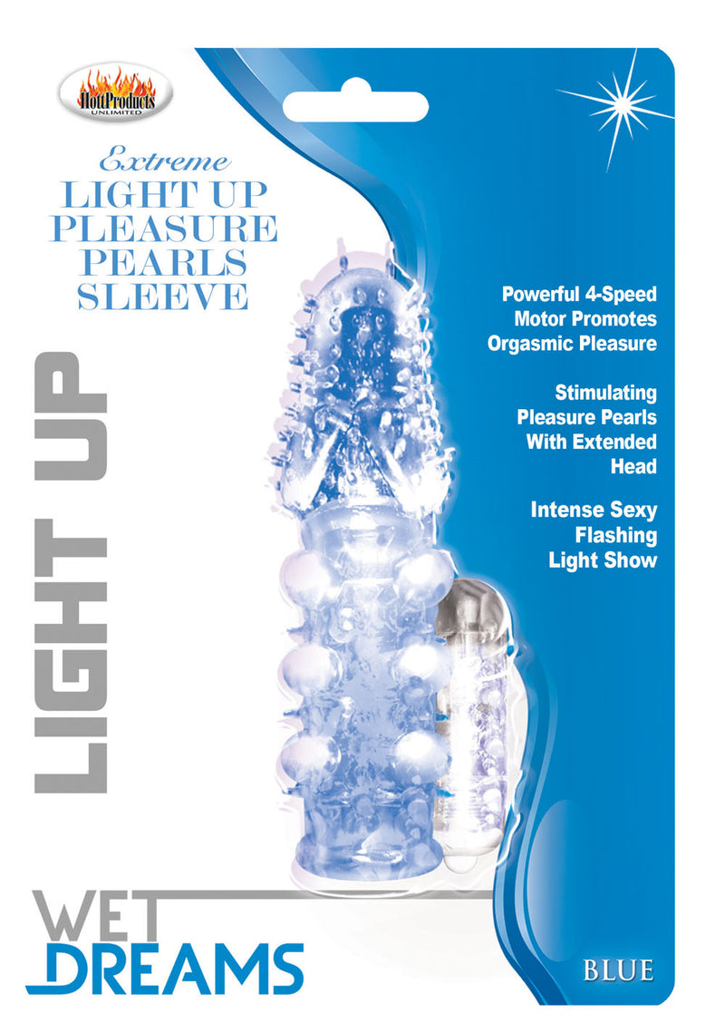 Light Up Pleasure Pearls Penis Sleeves: Enhanced Stimulation and Multi-Colored Light Show for Mind-Blowing Sex