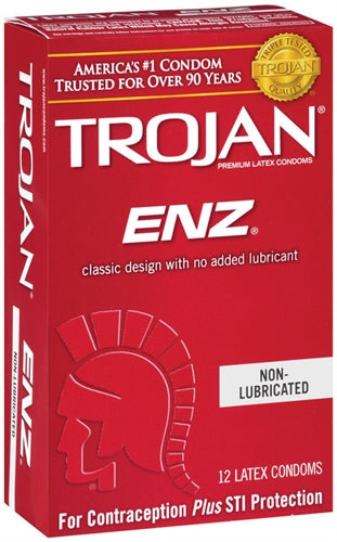 Trojan Non-Lubricated Condoms - Premium Protection for Adventurous Couples!