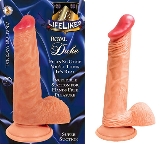 Realistic 7-Inch Suction Cup Dildo with Textured Balls for Ultimate Pleasure and Hands-Free Fun