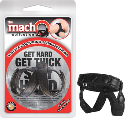Macho Ball Divider Cock Ring: Bigger, Stronger Erections for Tortuous Pleasure!