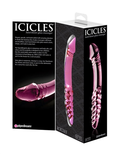 Double-Sided Glass Massager for Explosive G-Spot and P-Spot Stimulation - Eco-Friendly and Phthalate-Free