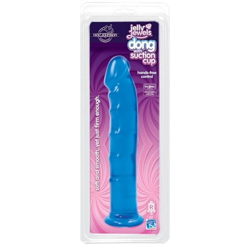 Soft Ribbed Suction Cup Dong - Made in USA for Ultimate Pleasure!