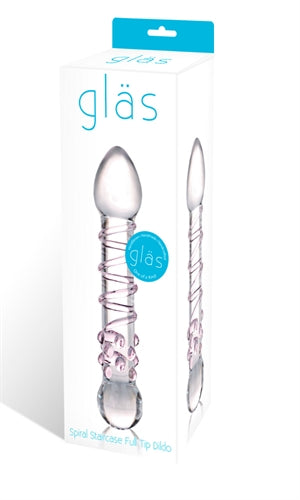 Versatile Glass Dildo with Bulbous Head and Nubby End for Deep Stimulation and G-Spot Massages - Retains Heat and Cold for a Sensory Experience!
