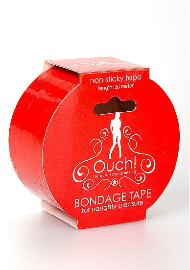 Spice Up Your Bedroom with 65ft of Kinky Ouch! Bondage Tape - Perfect for BDSM Play and Sensual Experiences!