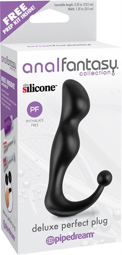 Experience Thrilling Anal Stimulation with Deluxe Perfect Plug - Phthalate-Free and Prostate-Friendly!