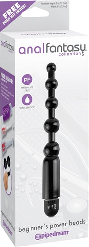 Beginners Power Beads - Ultimate Anal Pleasure with Vibration Function and Waterproof Design!