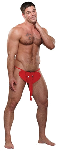 Wild and Playful Novelty G-String with Elephant Trunk and Squeaker